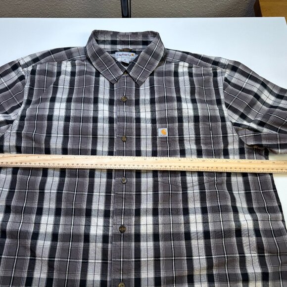 Carhartt Rugged Flex Plaid Work Shirt Relaxed Fit Men's XL - Picture 7 of 7